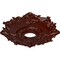 Ekena Millwork Riley Ceiling Medallion (Fits Canopies up to 4 5/8"), 18"OD x 3 1/2"ID x 1 1/2"P, Brushed Mahogany CM18RLBMF - alternate 2